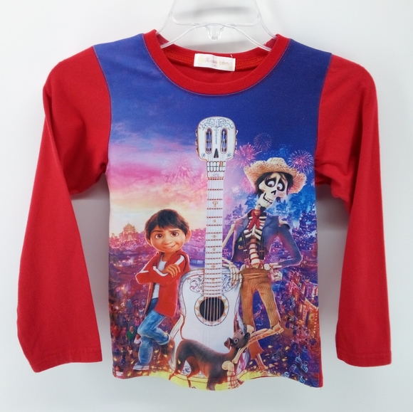 Coco Disney Pajama Top Red Graphic Snug 10 PJ Sleepwear - Picture 6 of 6